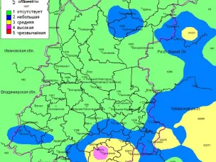 Пожароопасность на 13 июля 2026 года