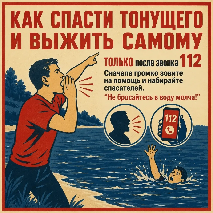 Как спасти тонущего и при этом не подвергнуть себя опасности?