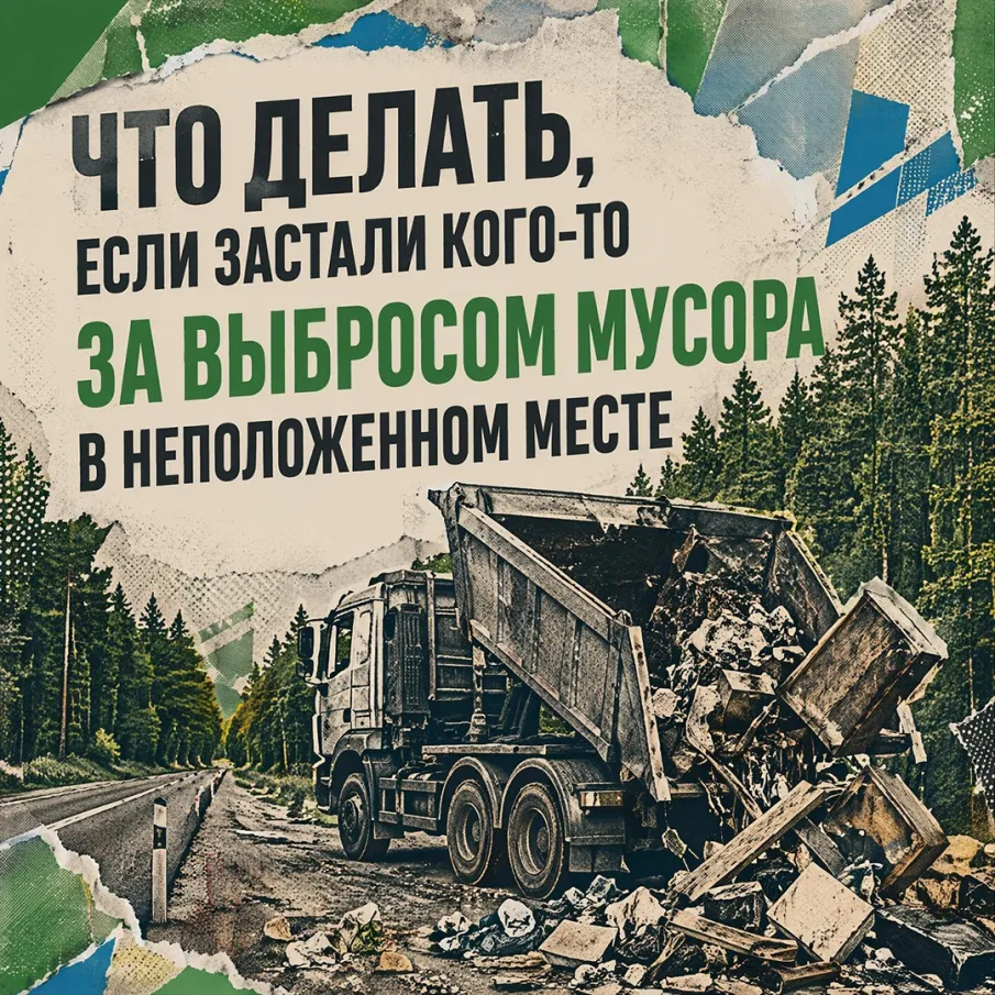 Что делать, если заметили, что кто-то складирует мусор в неположенном месте?