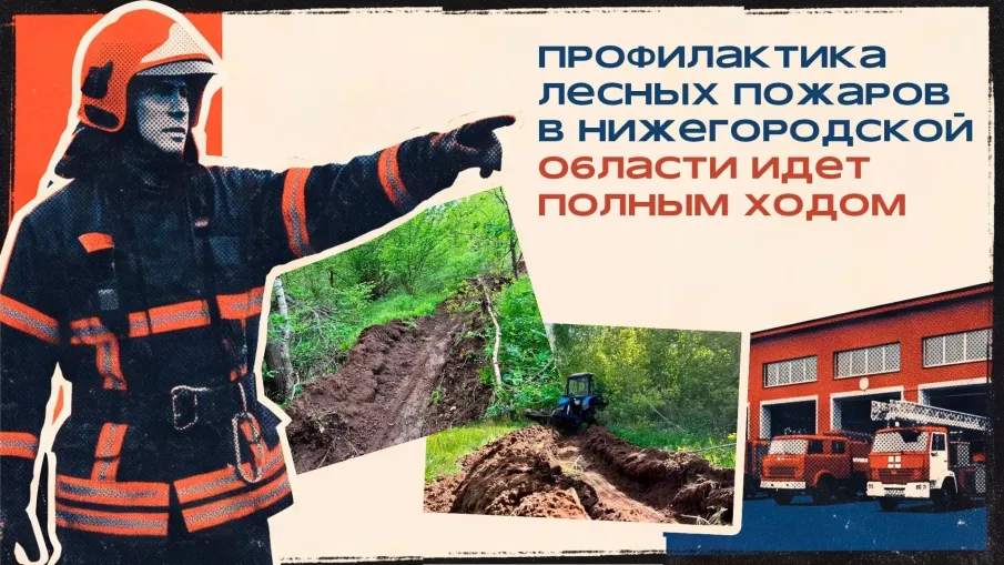 Профилактика лесных пожаров в Нижегородской области идёт полным ходом