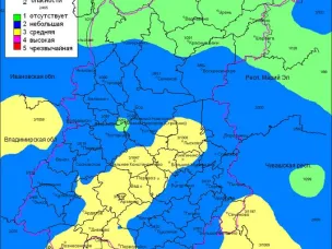 Пожароопасность на 26 мая 2022 года